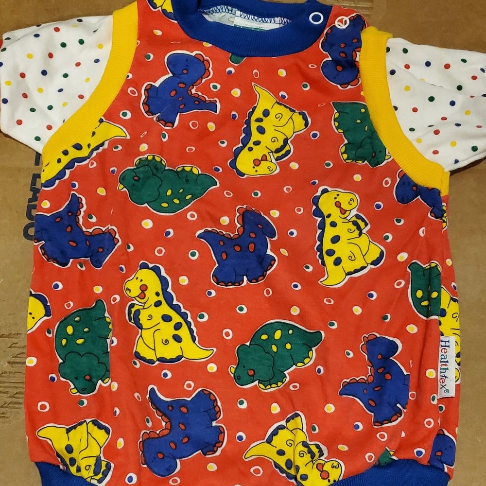 HEALTHTEX DINOSAUR ONESIE 6-9 MONTHS